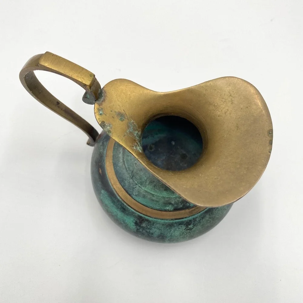 Vintage‎ Brass Pitcher 4